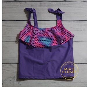 NWT Cat & Jack Purple Swim Tank Top S